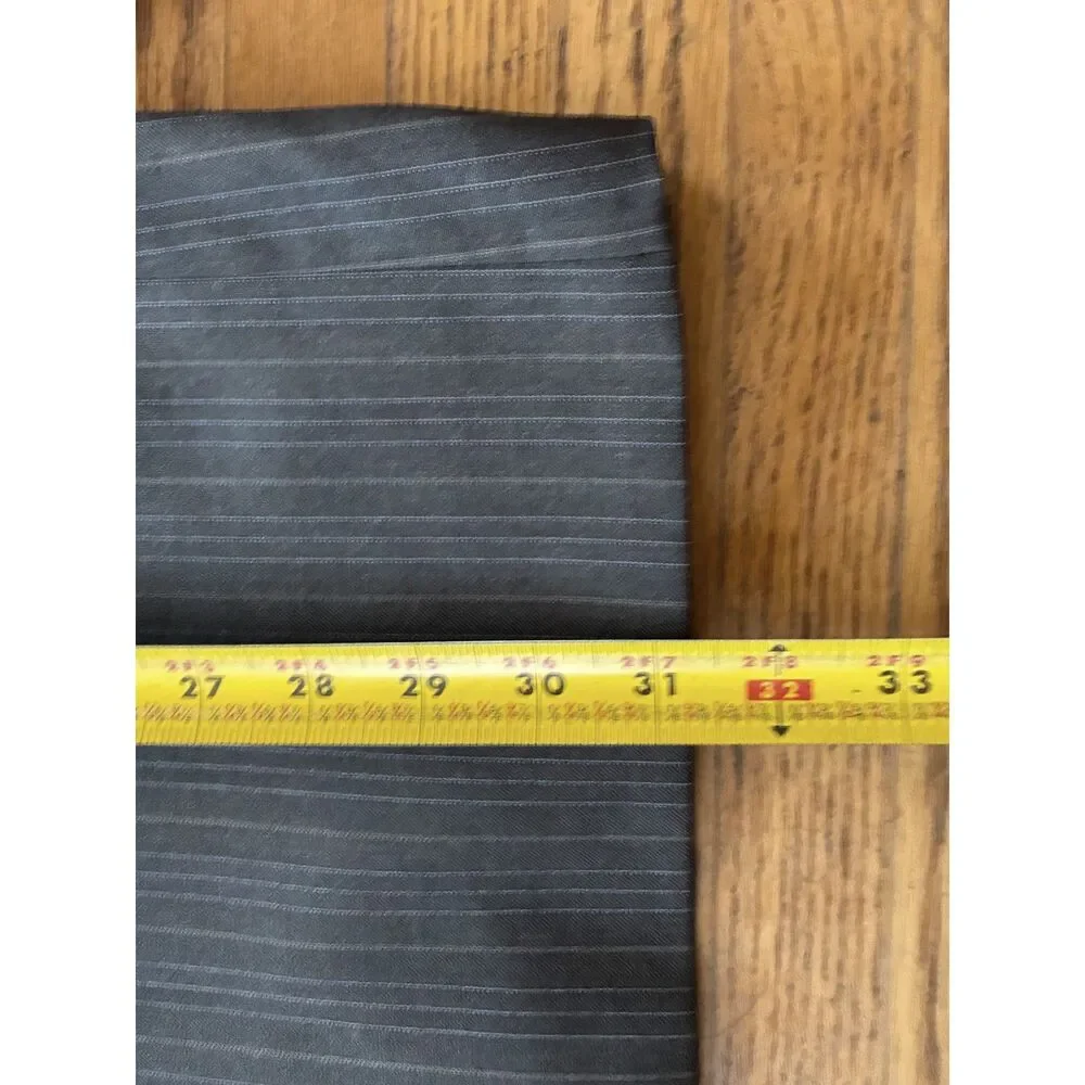 Burberry London Gray 100% Wool Stripe Blazer Sports Coat Jacket   Mens Size 46R